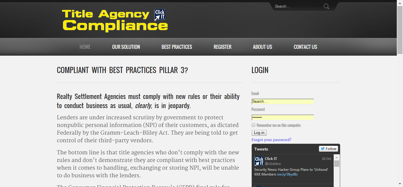 Click IT security and compliance service graphic